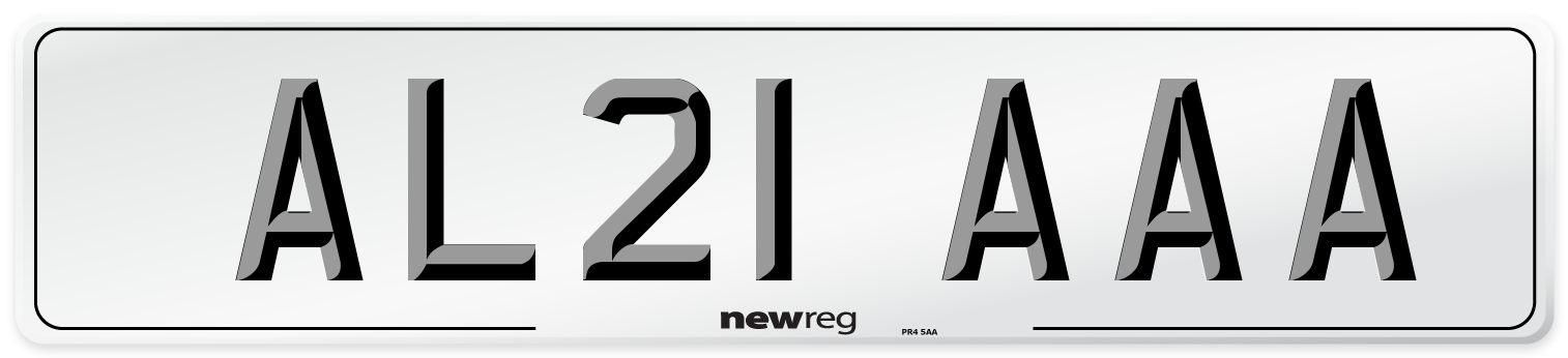 AL21 AAA Number Plate from New Reg
